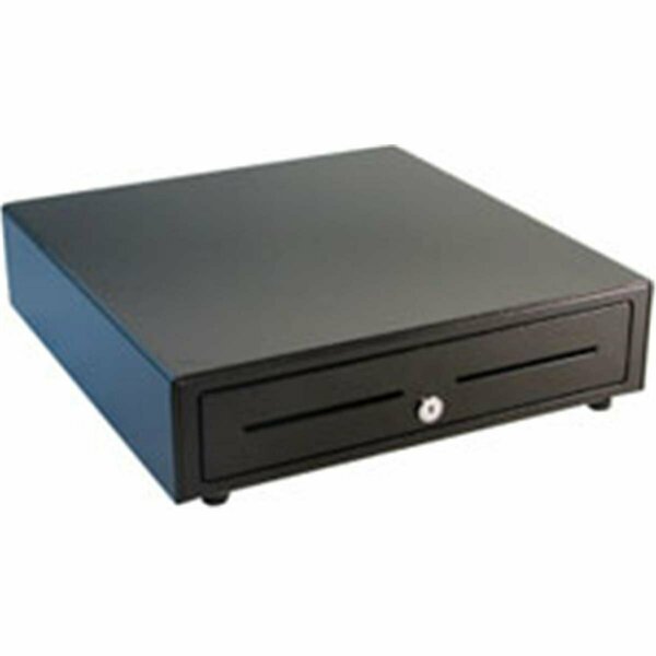 Apg 16 x 16 in. Vasario Stainless Steel Front Cash Drawer, Black VBS554A-BL1616